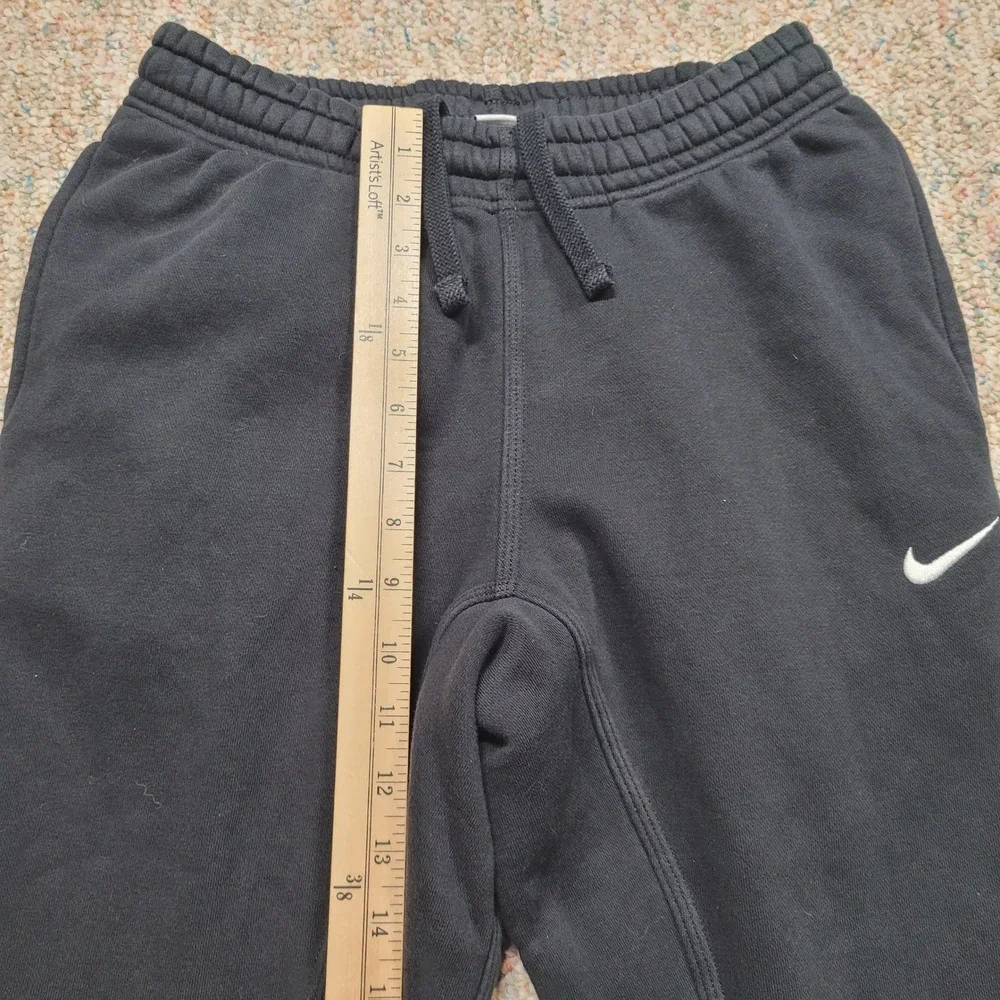 Nike Fleece Jogger Sweatpants Mens Small Black Tapered Activewear Sportswear